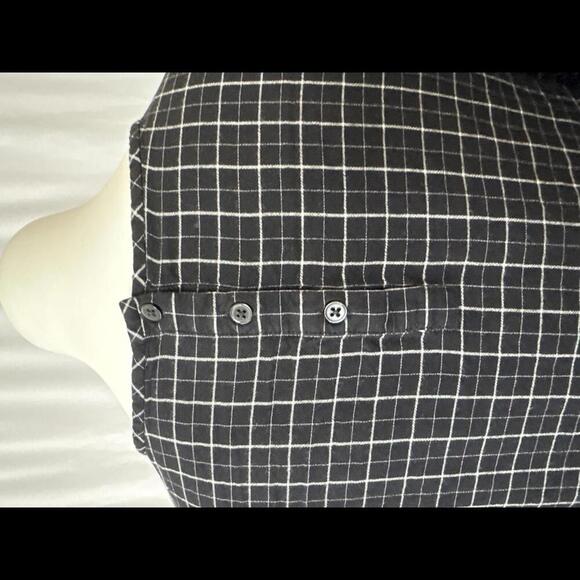 Black and White Checkered Ruffle Sleeve Top - LOFT - XSP - Picture 5 of 8